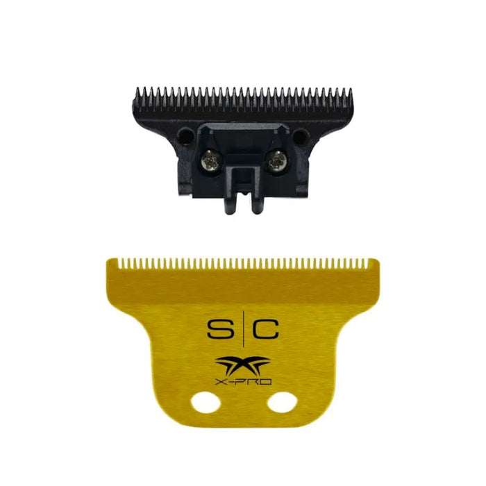 Classic Gold X-Pro Fixed Trimmer Blade w/ DLC Deep Tooth Cutter Shop BuyBarber