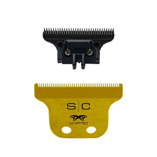 Classic Gold X-Pro Fixed Trimmer Blade w/ DLC Deep Tooth Cutter Shop BuyBarber