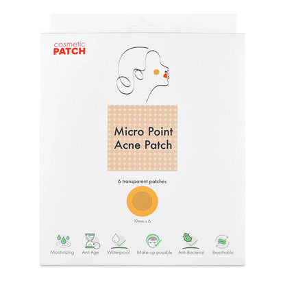 Cosmetic Patch Micro Point Acne Patch Transparent 6pcs - ikatehouse