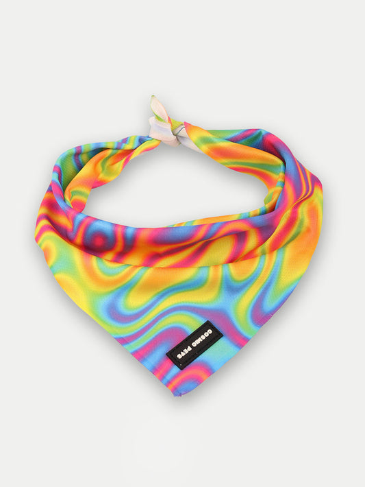 Cosmic Pets Bandana | Rainbow Swirl-Image 1