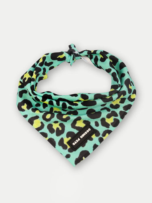 Cosmic Pets Bandana | Green Leopard-Image 1