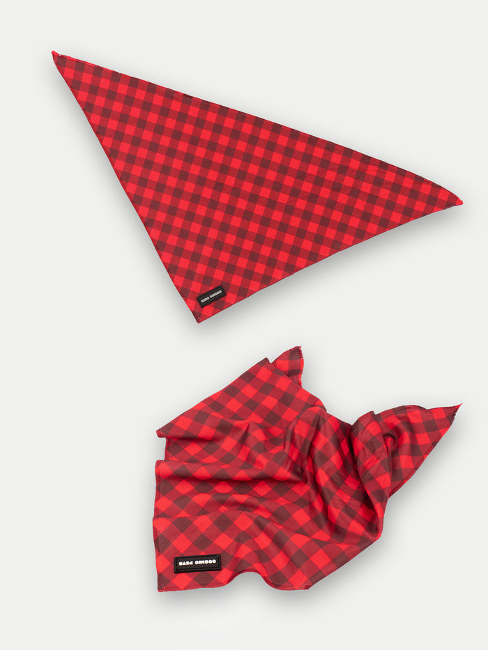 Cosmic Pets Bandana | Red Plaid-Image 3