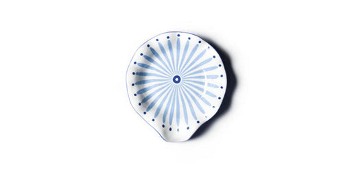 Cotton Colors Iris Blue Ruffle Spoon Rest