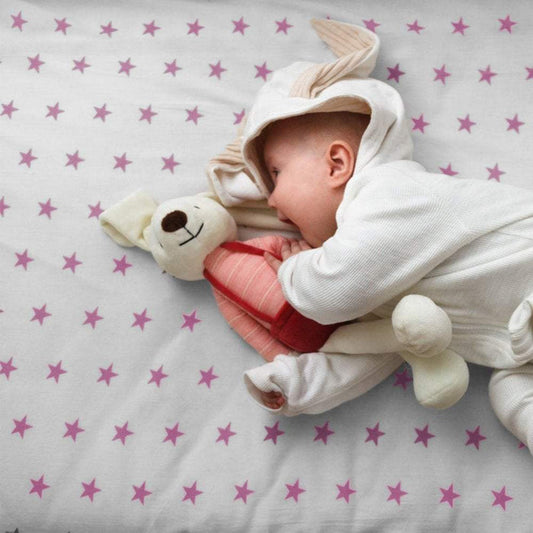 Crib Jersey Fitted Sheets 100% Cotton 40x90cm - Pack Of 4 - Fits All Models