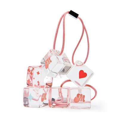 Cutie Cubes Hair Bobbles on white background