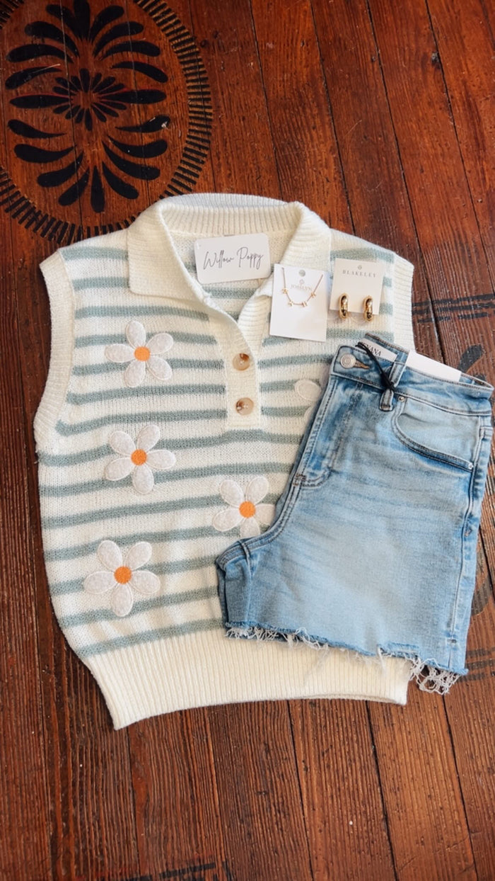 Daisy Floral Vest