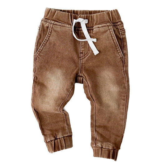 DENIM CHINO JOGGERS