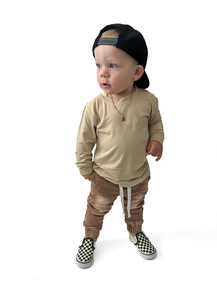 DENIM CHINO JOGGERS