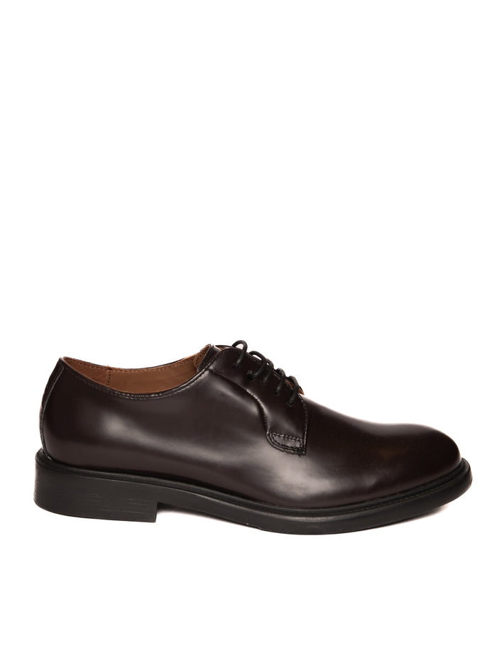 BRAWN'S Derby pelle spazzolata bordò 19103642 SPAZ-BORDO