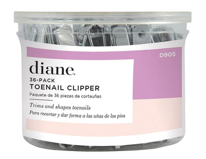 Diane Stainless Steel Toe Nail Clippers # D905  - 36 Count - Palms Fashion Inc.