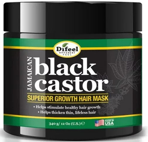 Difeel Superior Growth Black Castor Jamaican Hair Mask 12 oz. - Palms Fashion Inc.
