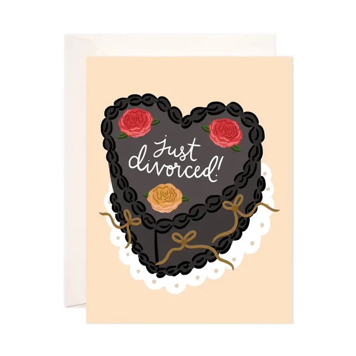 Divorced Cake Greeting Card