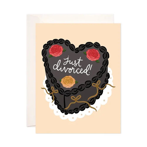 Divorced Cake Greeting Card
