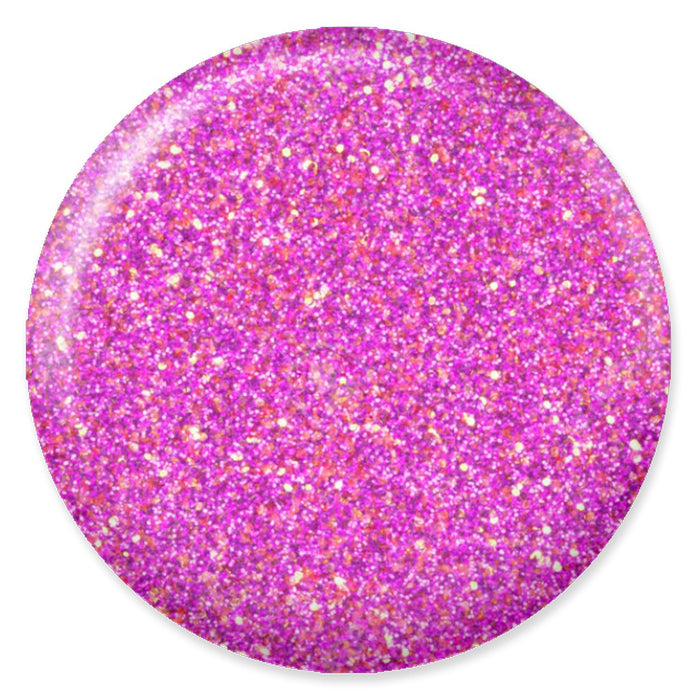 DND DC Mermaid Soak off Gel in holographic glitter - #242 Powder Pink