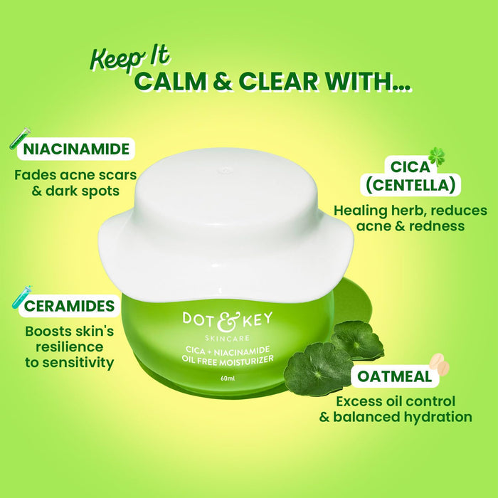 Dot & Key Niacinamide + CICA (Centella) Oil Free Moisturizer- 60ml