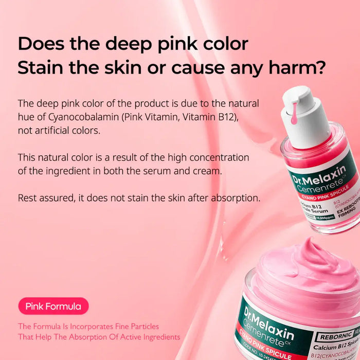 Dr.Melaxin Cemenrete Cyano Pink Spicule Set - DOKAN