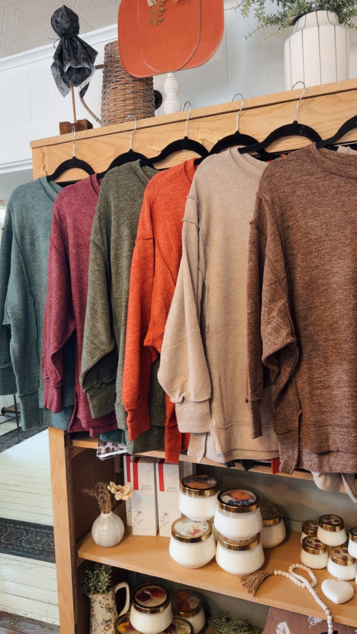 Drop Shoulder Cozy Sweater