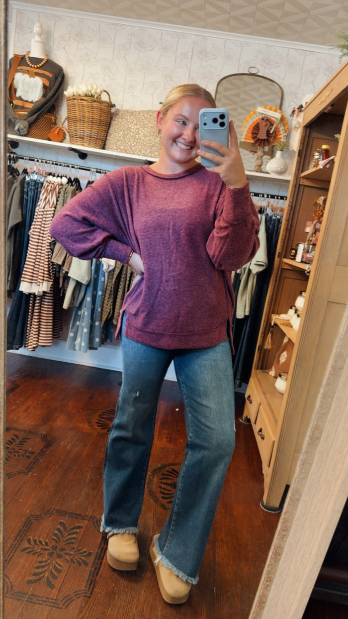 Drop Shoulder Cozy Sweater