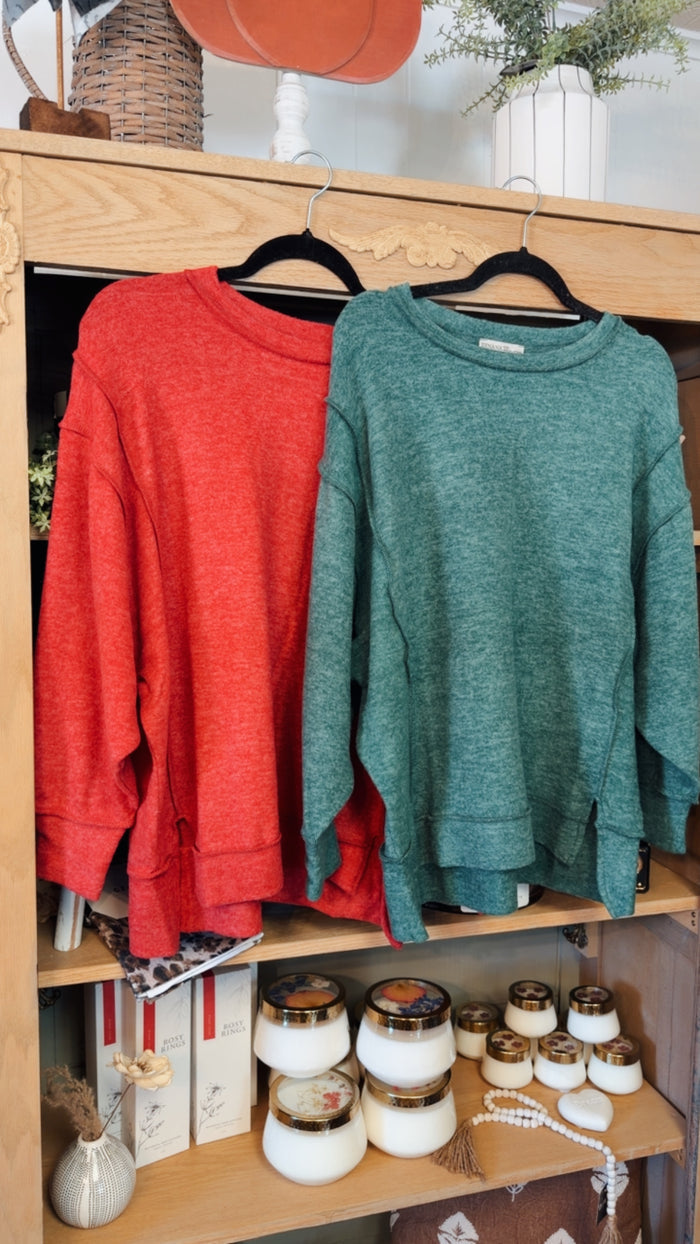 Drop Shoulder Cozy Sweater