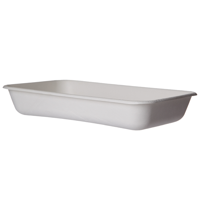 EcoProducts WorldView™ Compostable Molded Fiber Take-Out Containers (10 x 7in | Rectangle) | 207-Series | 200/cs