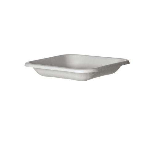 EcoProducts WorldView™ Compostable Molded Fiber Take-Out Containers (5in | Square | Tall) | 305-Series | 800/cs