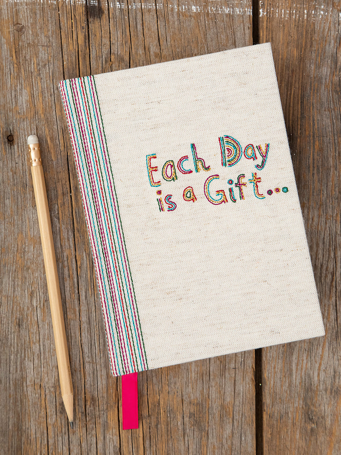 Embroidered 5 Year Daily Journal - Each Day Is A Gift-view 1
