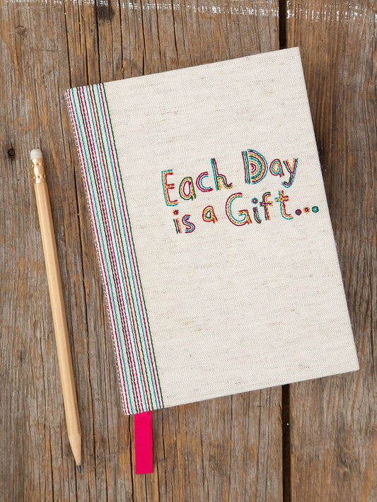 Embroidered 5 Year Daily Journal - Each Day Is A Gift-view 1