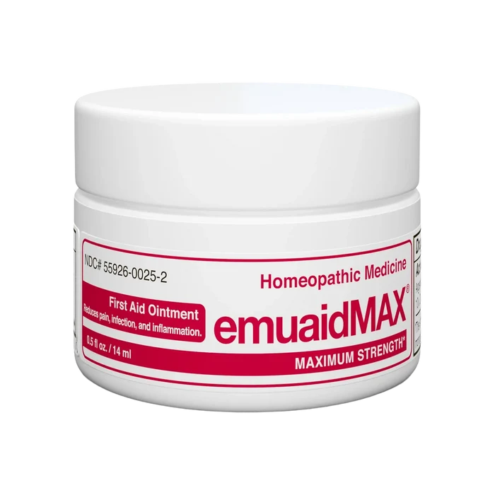 emuaidmax homeopathic first aid ointment jar