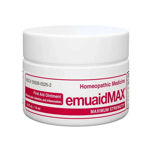 emuaidmax homeopathic first aid ointment jar