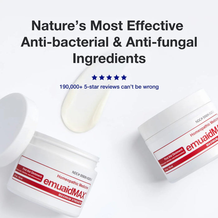 emuaidmax antibacterial antifungal ointment jar