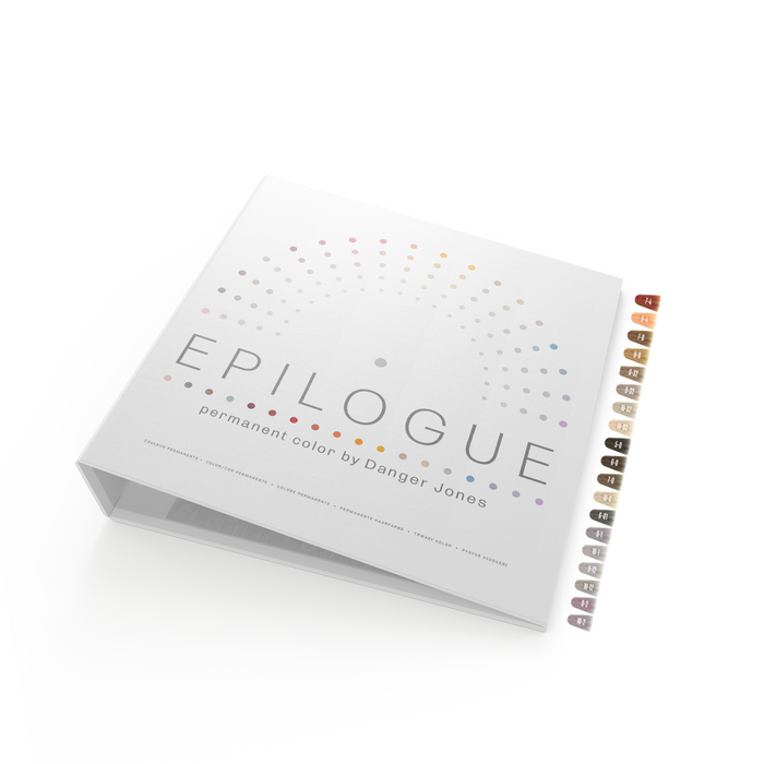 Epilogue color swatch book on a white background