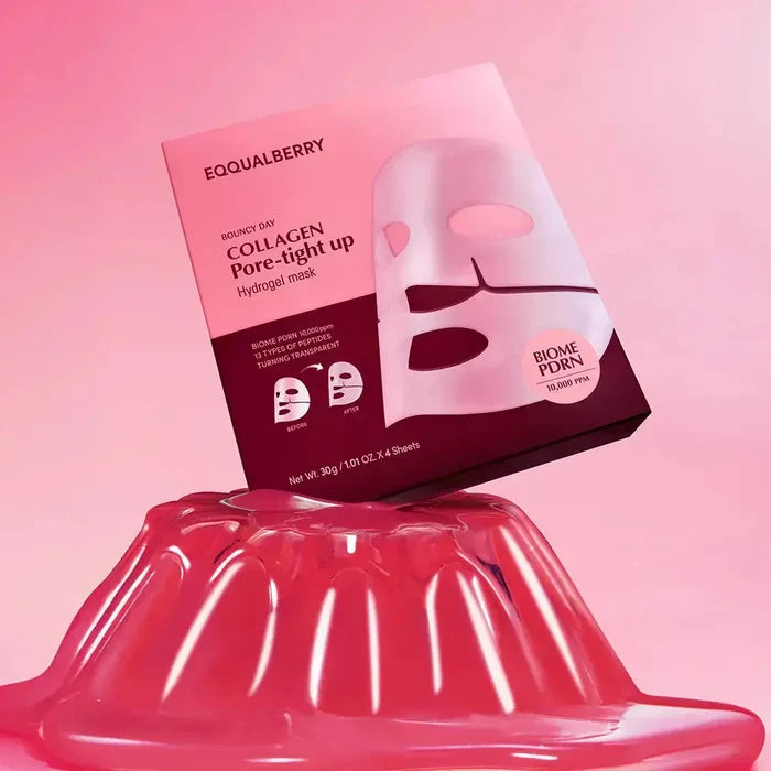 EQQUALBERRY Bouncy Day Collagen Pore-Tight Up 4 pcs - DOKAN