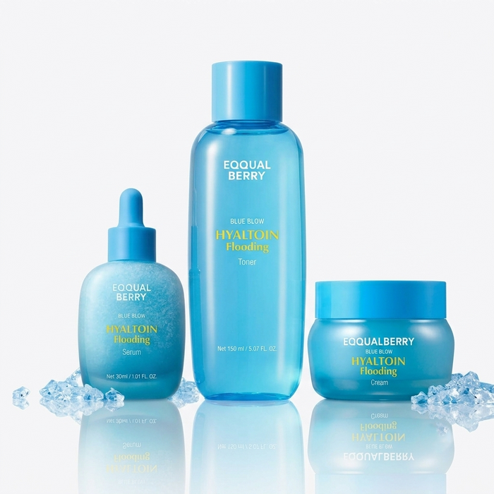 EQQUALBERRY HYALTOIN FLOODING 3-Step Hydration Set - DOKAN