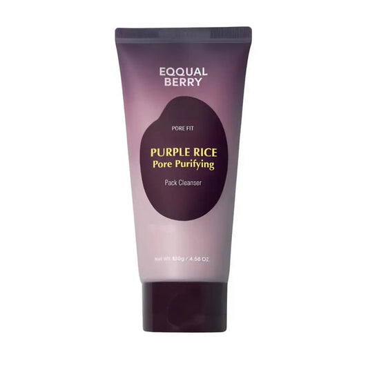 EQQUALBERRY Purple Rice Pore Purifying Pack Cleanser 130 gm - DOKAN