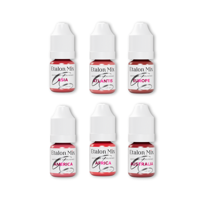 Etalon Mix & Antonina Andrusenko LIGHT SERIES Lip Pigments Set 5 ml Supreme Permanent
