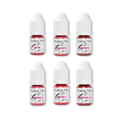 Etalon Mix & Antonina Andrusenko LIGHT SERIES Lip Pigments Set 5 ml Supreme Permanent