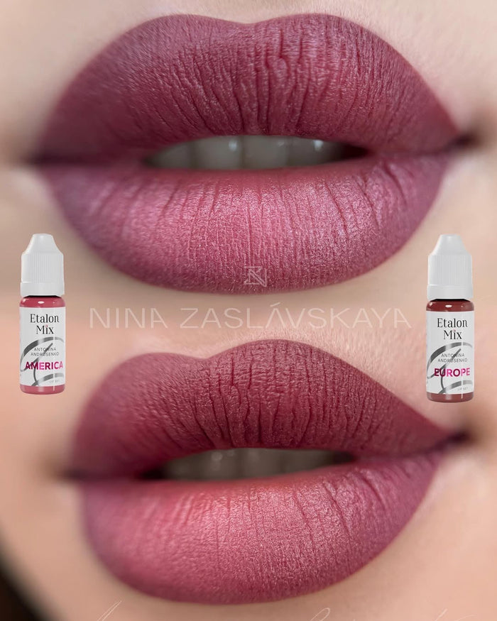 Etalon Mix & Antonina Andrusenko LIGHT SERIES Lip Pigments Set 5 ml Supreme Permanent