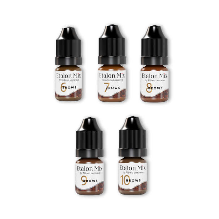 Etalon Mix Inorganic Eyebrow Set 5ml Supreme Permanent