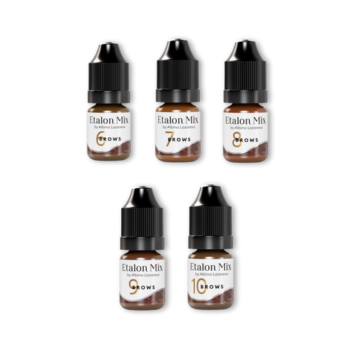 Etalon Mix Inorganic Eyebrow Set 5ml Supreme Permanent