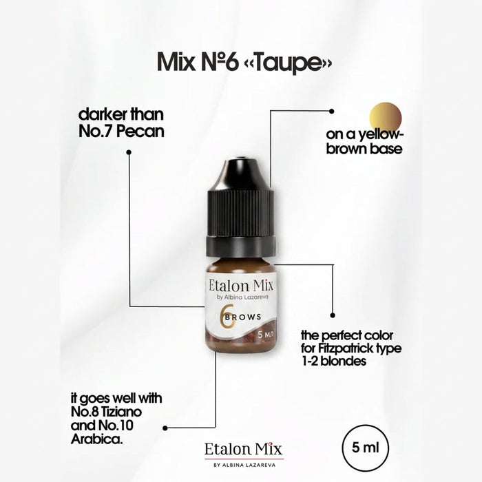 Etalon Mix Inorganic Eyebrow Set 5ml Supreme Permanent