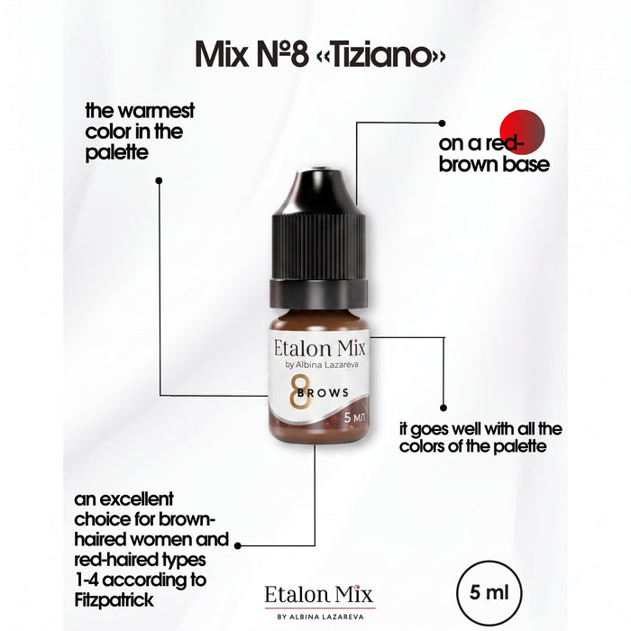 Etalon Mix Inorganic Eyebrow Set 5ml Supreme Permanent