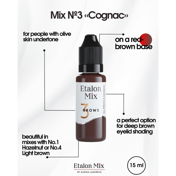 Etalon Mix  Hybrid Brow Pigments Mini Set 5 ml Supreme Permanent