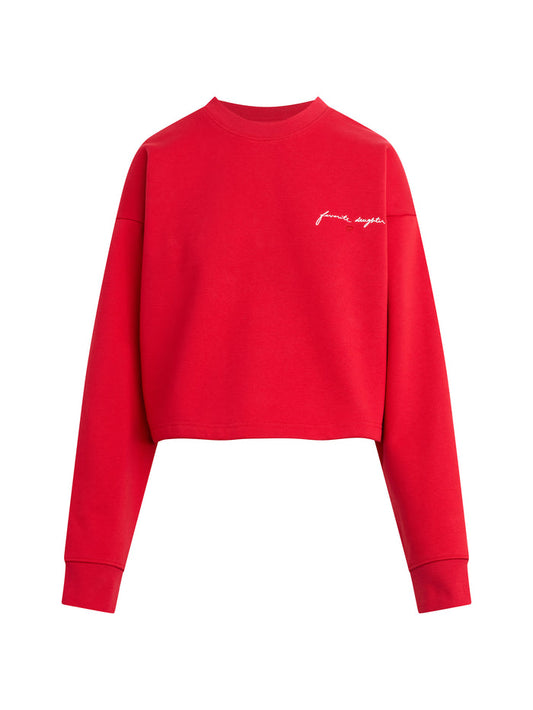 Favorite Daughter Cropped Signature Sweatshirt