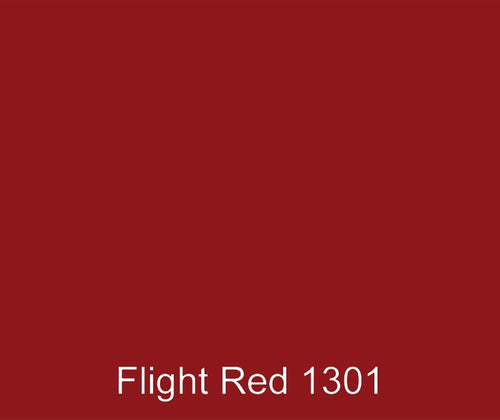 Flight Red custom color ISO NPG polyester gel coat for a protective high gloss finish.