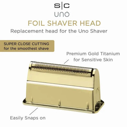 Gamma Stylecraft  UNO gold titanium Foil Replacement - BUYBARBER.COM