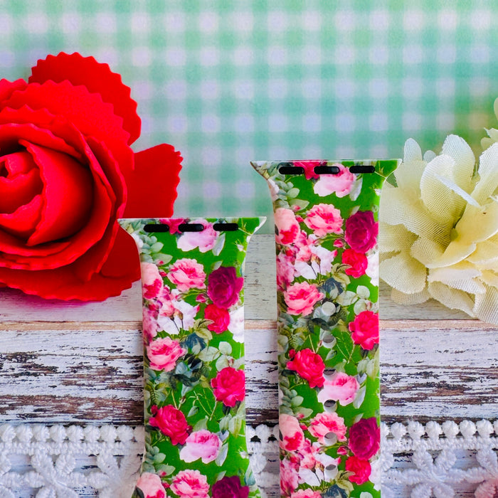 Garden Party Print Silicone Band For Apple Watch
