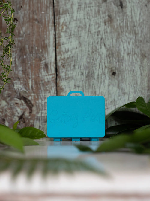 Getting Lost card holder suitcase | Turquoise-Image 1