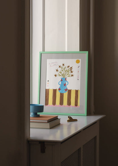 Blue Passepartout - The Poster Club