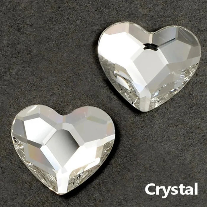 HEART FLATBACK - CRYSTAL