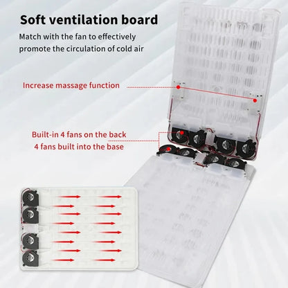 🏁 Heated & Ventilated Car Seat Cushion – All-Season Comfort with Massage, Cooling & More